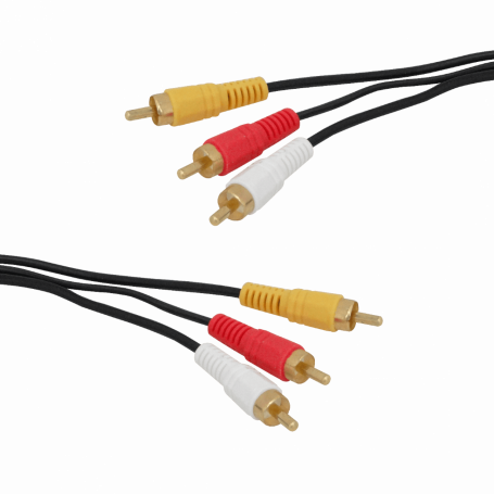 10mt 3-RCA-M 3-RCA-M 3x3 Audio-Video Cable 1000cm