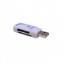 Memoria Flash y acc Generico LECTOR-SD-USB LECTOR-SD-USB -Lector USB2.0 SD miniSD MMC MS M2 MS-PRO