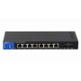Admin 8-12 PoE LINKSYS LGS310MPC LGS310MPC LINKSYS 8-1000-PoE+ 2-SFP 110W-tot Switch Admin 10p inc-54VDC/120W C13