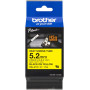 Etiqueta Termoretractil Brother HSE-611E HSE-611E BROTHER 5,2mm Am Termoretractil 0,8-3,1mm Negro en Amarillo Tubo 1,5mt