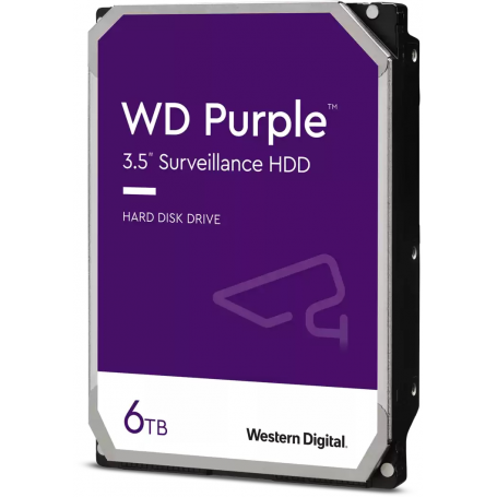 Discos Duros Western Digital WD64PURZ WD64PURZ WESTERNDIGITAL 6TB 128mb 6Gb/s 185MB/s DiscoDuro interno 3,5-pulg SATA