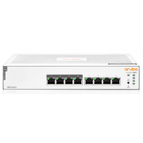 HPE Aruba Instant On 1830 8G 4p Class4 PoE 65W Switch - Conmutador - inteligente - 4 x 10 100 1000   4 x 10 100 1000  PoE   - so