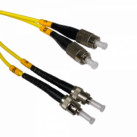 1mt ST-FC MonoModo SM Duplex Jumper Cable Fibra 3.0mm 9/125um LSZH