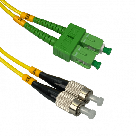 Monomodo 1-6mt Fibra JFSAF5 JFSAF5 5mt SC/APC-FC/UPC MonoModo SM Duplex Jumper Cable Fibra 9/125um 3mm