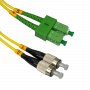 Monomodo 1-6mt Fibra JFSAF5 JFSAF5 5mt SC/APC-FC/UPC MonoModo SM Duplex Jumper Cable Fibra 9/125um 3mm
