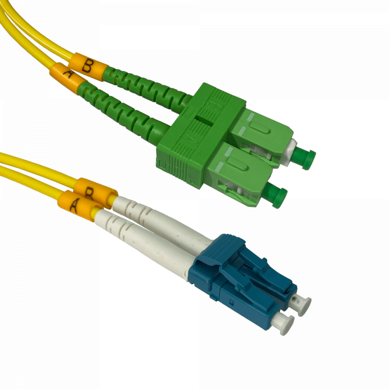 JFSAL5 5mt SC/APC-LC/UPC MonoModo SM Duplex Jumper Cable Fibra 9/125um 3mm