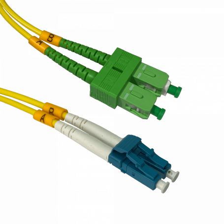 Monomodo 1-6mt Fibra JFSAL5 JFSAL5 5mt SC/APC-LC/UPC MonoModo SM Duplex Jumper Cable Fibra 9/125um 3mm