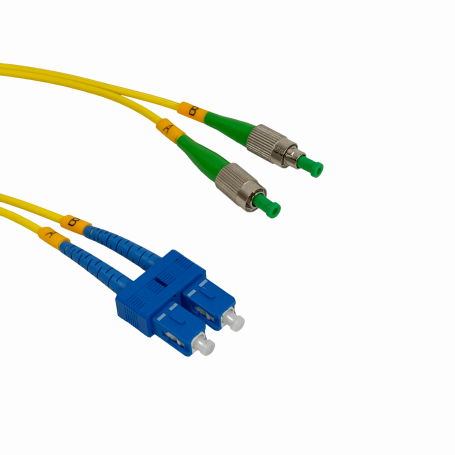Monomodo 1-6mt FIBRA JFSCH5 JFSCH5 5mt SC/UPC-FC/APC MonoModo SM Duplex Jumper Cable Fibra 9/125um 3mm