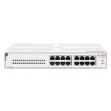 Admin 16-24 PoE HPE R8R48A HPE Aruba Instant On 1430 16G Class4 PoE 124W Switch - Conmutador - sin gestionar - 16 x 10 100 10...