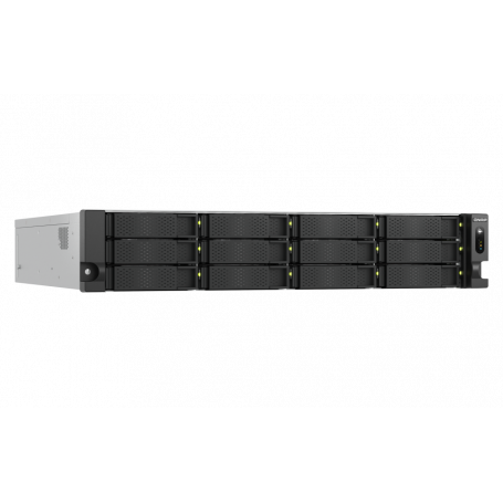 Almacenamiento NAS Qnap TS-h1277AXU-RP-R7-32G-US QNAP - NAS server - 32 GB - Rack-mountable - 12 bays