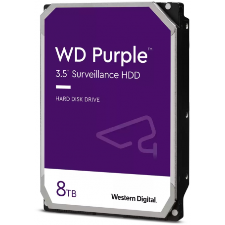 Discos Duros Western Digital WD85PURZ WD85PURZ Disco Duro para videovigilancia WD Purple Surveillance 8TB, 5640 rpm, SATA 3 (...