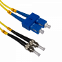 Monomodo 1-6mt Fibra JFSTC1 JFSTC1 1mt ST/UPC-SC/UPC MonoModo SM Duplex Jumper Cable Fibra 9/125um 3mm