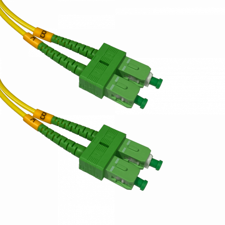 Monomodo 1-6mt FIBRA JFSAA2 JFSAA2 2mt SC/APC-SC/APC MonoModo SM Duplex Jumper Cable Fibra 9/125um LSZH