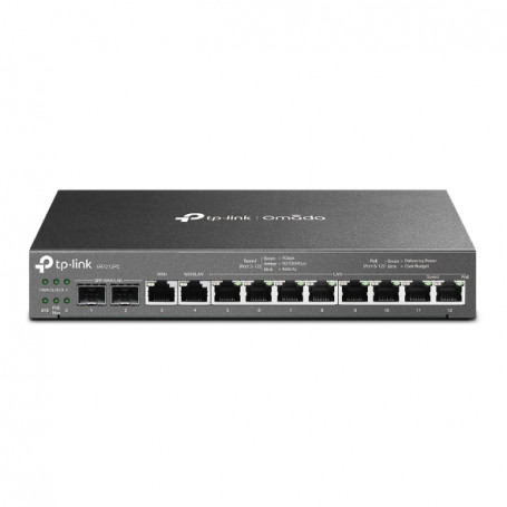 Multiwan 1000mbps TP-LINK ER7212PC TP-LINK ER7212PC V1 - Router - conmutador de 8 puertos - GigE - Puertos WAN 4 - montaje en...