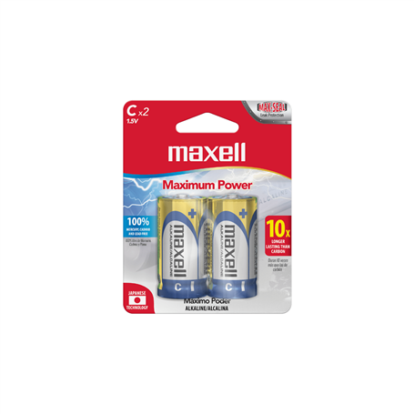 Cargadores y Pilas Otras Marcas C-AP C-AP MAXELL 2-Pilas-C Alcalinas LR14 1,5V 1.5V CX2ALC Alkaline Blister