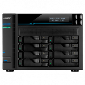 Almacenamiento NAS ASUSTOR AS6508T AS6508T NAS 8 Bahias, 2 x M.2 Bahias Intel atom c3538 x64-Bit Dual 2.1Ghz 8GB SO-DIMM DDR4...