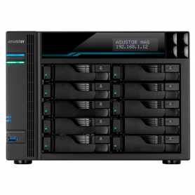 Almacenamiento NAS ASUSTOR AS6510T AS6510T NAS 10 Bahias, 2 M.2 Intel Atom C3538 (denverton) Quad 2.1Ghz 8GB RAM Ampliable, 2...