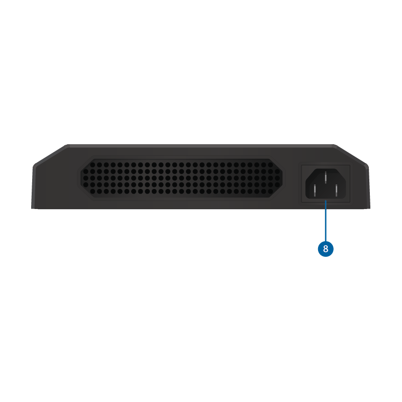 ES-8XP UBIQUITI Switch 8-1000-PoE24/48V 1-RJ45-mgmt 150W-tot Admin TS-8-PRO