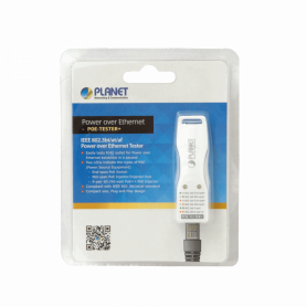 Tester Red PLANET POE-TESTER+ POE-TESTER+ PLANET Probador Tester PoE++ af/at Indicador MID-SPAN END-SPAN 1-RJ45