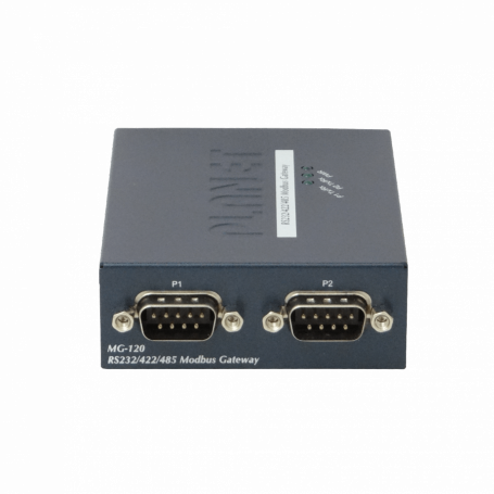 M2M / RS232 / RS485 PLANET MG-120 MG-120 PLANET 1-100 2-DB9-M Modbus RS232 RS422 RS485 5VDC Conversor Ethernet