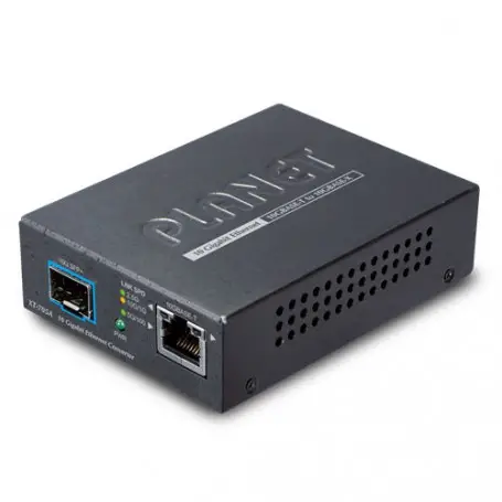 Chasis / Modulo / PCI PLANET XT-705A XT-705A PLANET 1-10G 1-SFP+10G Media Converter Cobre No-admin inc-5VDC/2A
