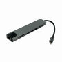 USB HUB / LAN RJ45 GENERICO HUB-CHASE HUB-CHASE Hub Type-C 1-USB-CM 2-USB-CH 1-HDMI 2-USB-AH SD/mSD RJ45-ETH Aluminio