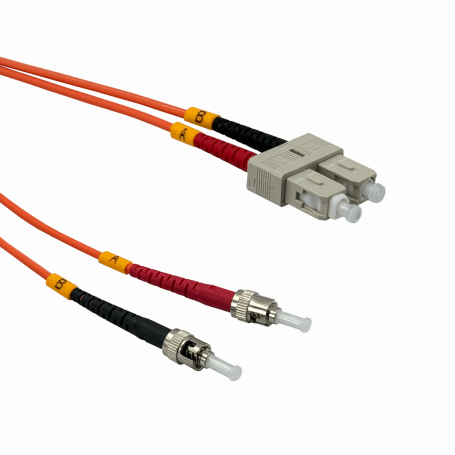 OM1 multimodo FIBRA JFMTC5 JFMTC5 5mt ST-SC OM1 MultiModo MM Duplex Jumper Fibra 62.5/125um LSZH