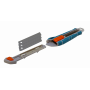 Corte-Tijera-Cuchillo TOTAL TOOLS CUCH-K  CUCH-K TOTAL Cuchillo 17cm Grip Reutilizable-18mm 3-Hojos Cartonero THT522136