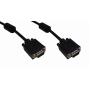 HDMI/DVI/VGA/RG59/ F/BNC Generico VGA-10MM VGA-10MM 10mt VGA M-M Cable Negro Blindado VGA-M VGA-M DB15-M