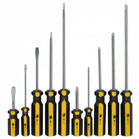 Atornillador Otras Marcas LLADORES-10 LLADORES-10 Kit 5-Paleta-3-5-6-6-6 / 5-Cruz-0-1-2-2-2 10-Destornilladores TN0311