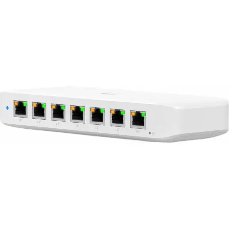 10000 10G/25G Cobre/SFP+/SFP28 Ubiquiti USW-ULTRA USW-ULTRA UBIQUITI 42W-tot 8-1000-PoE+ PoE-in Switch Ultra L2 Unifi req-PoE++