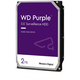 Discos Duros Western Digital WD23PURZ WD23PURZ WD Purple 2TB – Disco Duro para Videovigilancia 24/7