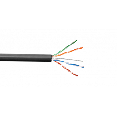 Exterior UTP Otras Marcas CBG-UN1 CBG-UN1 100m CCA Sim-Cat5e Negro Cable UTP Unifilar Aleacion Caja