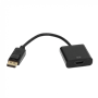 DisplayPort/MiniDP/USB-C Otras Marcas UL-DPHDMI UL-DPHDMI 1080p HDMI-H a DisplayPort-M Negro Cable-15cm Adaptador Video