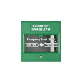 Acc Alarmas HIKVISION DS-K7PEB/Green Hikvision DS-K7PEB - Caja de apertura de puerta de emergencia - verde