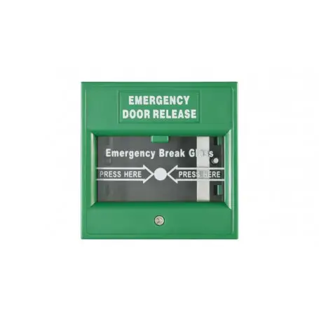 Acc Alarmas HIKVISION DS-K7PEB/Green Hikvision DS-K7PEB - Caja de apertura de puerta de emergencia - verde