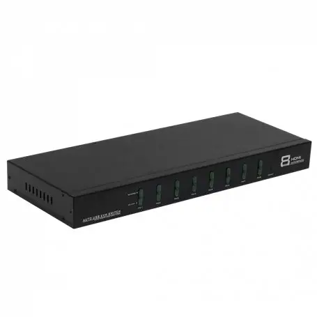 Equipo KVM Otras Marcas HKVM-8 HKVM-8 KVM 8-HDMI-USB Rack req-cables 2-USB2.0-AH inc-12V IR-Ctrl 3,5mm