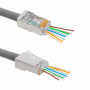 RJ45 Unifilar Otras Marcas RJ6S-50 RJ6S-50 50-unids p/Unifilar Cat6 FTP STP Conector RJ45 Metalico