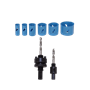 Broca / Sierra copa Otras Marcas F3258 F3258 FERRETOOLS 6-Copas Sierras Madera 19-64mm 3/4-2 1/2pulg Juego-9-piezas