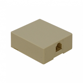 Roseta y caja-exterior Otras Marcas RST-11 RST-11 Roseta RJ11/RJ14 6P4C Telefono Sobrepuesta Blanca