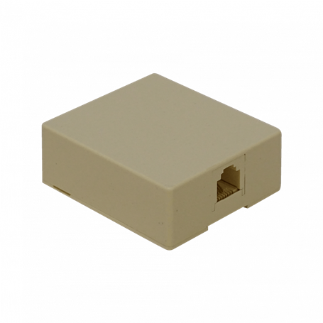 Roseta y caja-exterior Otras Marcas RST-11 RST-11 Roseta RJ11/RJ14 6P4C Telefono Sobrepuesta Blanca