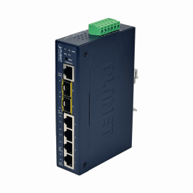 Industrial PLANET IGS-5225-4T2S IGS-5225-4T2S PLANET 4-1000 1-SFP 1-SFP-2.5G Switch Indus Admin L2 Riel-DIN 12-48VDC