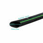 Flexible Plástico Plansa Otras Marcas PLAN-3 PLAN-3. Plansa 32mm-ext 1,9mm Rollo 100mts Negra HDPE Polietileno Reciclado