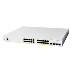 1000 Administrable Cisco C1300-24T-4G Switch Cisco Catalyst 1300 Series C1300-24T-4G,24 Puertos Gigabit con 4 Puertos uplink