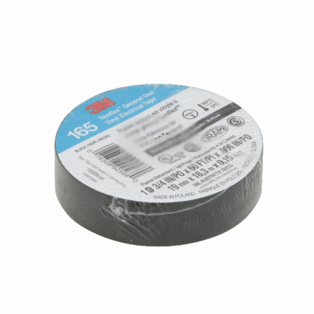 Aislante adhesivo / termo 3M company TEMFLEX-18N TEMFLEX-18N 3M 18mt 165 Negra Huincha Cinta Aisladora PVC 19mm 0,15mm 600V 0...
