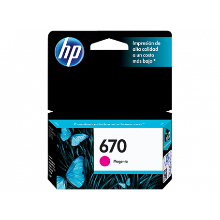 Tintas y Toner HP CZ115AL HP 670 - Magenta - original - Ink Advantage - cartucho de tinta - para Deskjet Ink Advantage 3525 I...