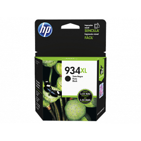 Tintas y Toner HP C2P23AL HP 934XL - Alto rendimiento - negro - original - cartucho de tinta - para Officejet 6812 6815 6820 ...
