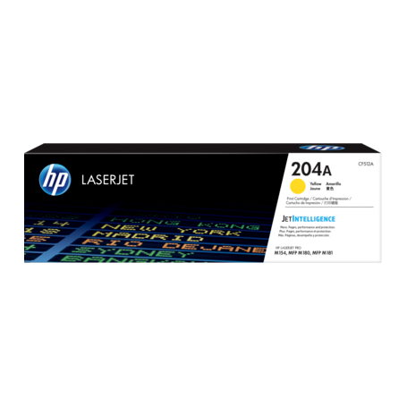 Tintas y Toner HP CF512A HP 204A - Amarillo - original - LaserJet - cartucho de t ner CF512A - para Color LaserJet Pro M154a ...