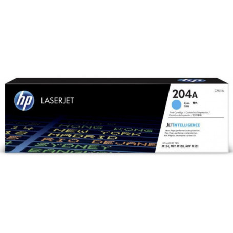 Tintas y Toner HP CF511A HP 204A - Ci n - original - LaserJet - cartucho de t ner CF511A - para Color LaserJet Pro M154a M154...