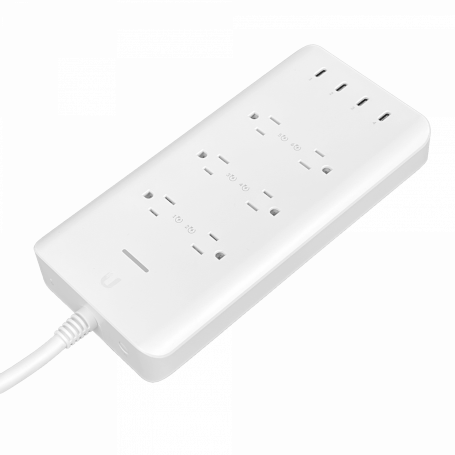 PDU / Enchufes IP Ubiquiti USP-STRIP-US USP-STRIP-US UBIQUITI SmartPower 6-Puertos Americanos 4-USB-C PDU 2,4GHz 125VAC